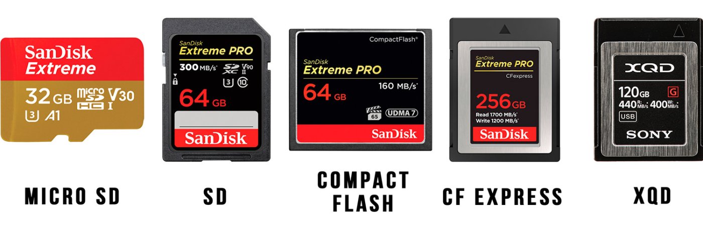 The Ultimate Guide to SD, Compact Flash, CF Express, and XQD Camera Memory Cards: Everything You Need to Know